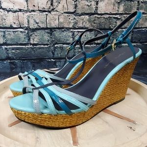 Christian Siriano | Woven Platform Wedge Heels